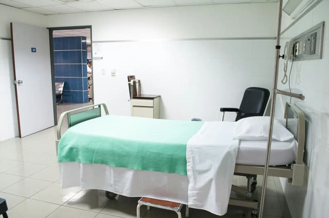 a patient room in a hospital
