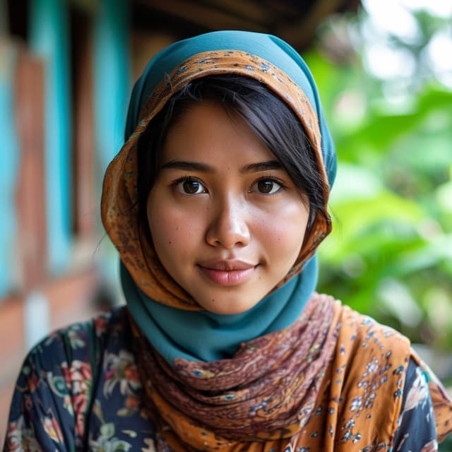 an asian woman with smile expression facing into camera