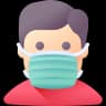 a male patient using a masker